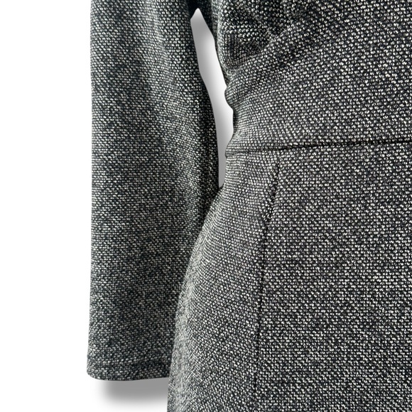 Free People Heartstopper B&W Grey Keyhole Tweed Mini Dress sz L - Picture 7 of 10